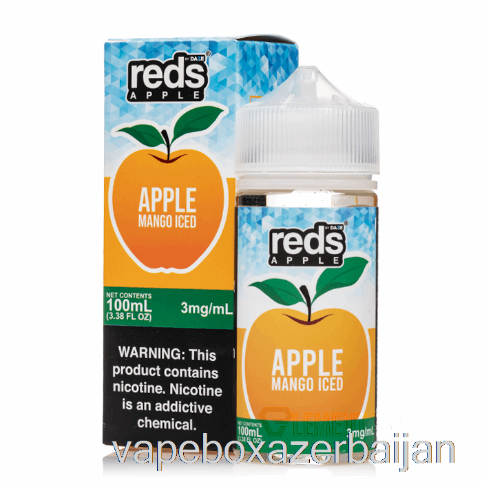 Vape Box Azerbaijan ICED MANGO - Red's Apple E-Juice - 7 Daze - 100mL 12mg